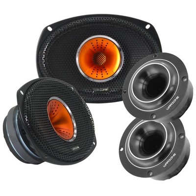 2x Warzone WZ69Si 6x9'' 1200W Speakers + 2x WZ35TW 3.8'' 850W Tweeters Speaker Set
