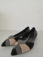 Giorgio Armani Pointed Toe Pumps Black Gray Beige Women's Shoes