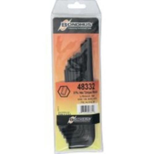 Набор шестигранных ключей устойчивых к взлому 8 штук от 332 до 38 Большой длины L-образный 7290₽