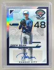 Drew Beam 2025 Panini Prospect Edition Purple Holo Ticket Signatures Auto /125