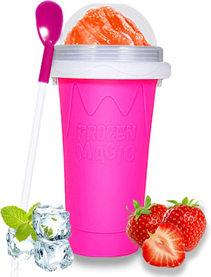 Color Land Slushy Cup, TIK TOK Slushie Maker Cup Frozen Magic Squeeze Cup, Ice C