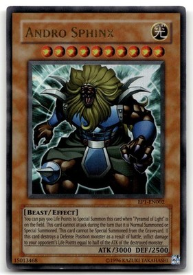Andro Sphinx EP1-EN002 Unlimited Ultra Rare Yu-Gi-Oh TCG HP