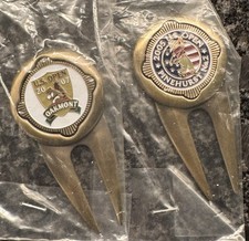 2007 US OPEN OAKMONT  2005 US OPEN PINEHURST DIVOT TOOL GOLF BALL MARKER