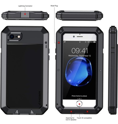Für iPhone 12 robuste Aluminium-Schutzhülle Schutzhülle Skin UK-Bestand
