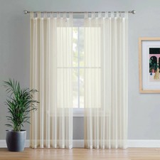 Home Curtains Voile Tab Top
