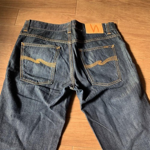 Nudie Jeans Bootcut Ola Dry Light Denim W32 Dark Blue Made in Italy JAPAN - 第 12/15 張圖片