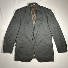 Stafford 2 Button Blazer Sport Coat Men s Size 42 Reg Charcoal Gray Classic