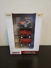 ERTL Case IH 1/64 215 Tractor with Two J+M Gravity Wagons New in Box! 2009