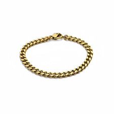 Bracciale Uomo Acciaio Catena Groumette Oro Bikkembergs 21cm SKIB04GG