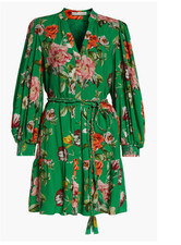 New ALICE + OLIVIA Antonette Floral Belted Mini Dress Size 12