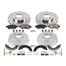 Power Stop K15088DK Power Stop 1-Click Performance Pad/Rotor/Drum And Shoe Kits