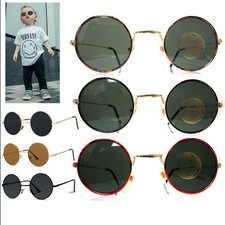 Kids John Lenon Sunglasses Boy Girl Toddler UV Metal Frame Classic Hippie Small
