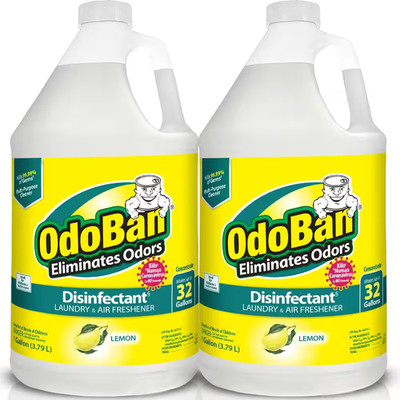 1 Gal. Lemon Disinfectant and Odor Eliminator, Fabric Freshener, Mold Control, M