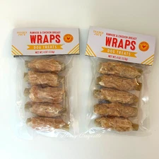 2 Pack Trader Joe’s Rawhide Chicken Breast Wraps Dog Treats 4 Oz Each