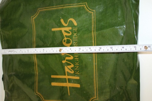 Borsa tote Harrods verde lucido in PVC con logo capospalla - Foto 10 di 13