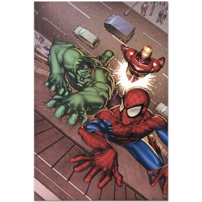 Marvel Comics Marvel Adventures Super Heroes #3 #'d Canvas Roger Cruz