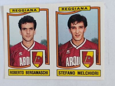 FIGURINE FOOTBALLERS PANINI 1990/91 REGGIANA BERGAMASCHI n 452 NEW WITH VELINA