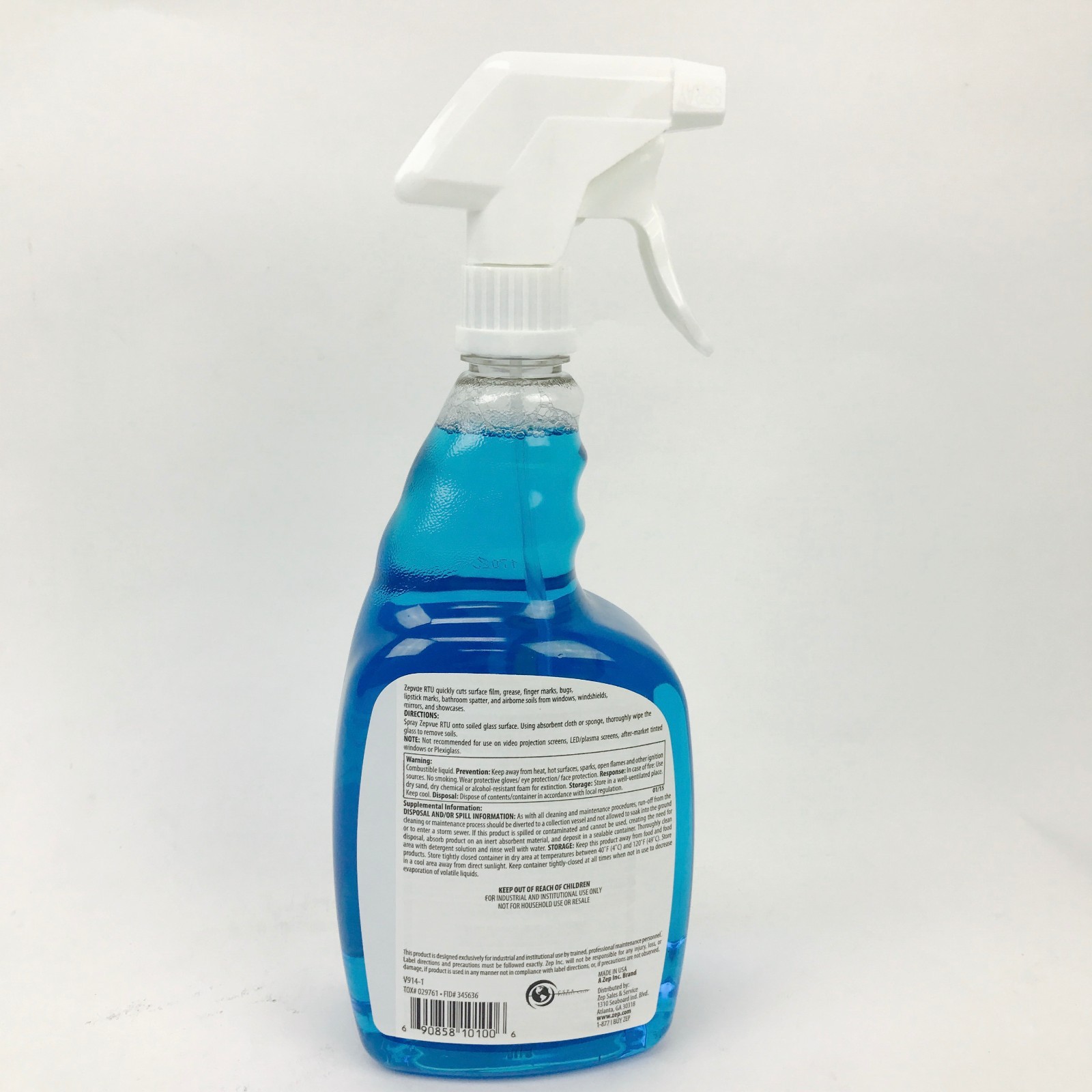 ZEP GLASS CLEANER SPRAY BOTTLE 1010 690858101006 eBay