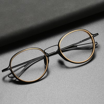 Premium Men Readers Oval Titanium Progressive Reading Glasses +1.0~3.0
