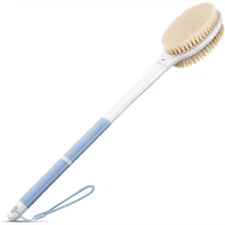 Back Body Shower Brush,Anti Slip Long Handle Brush with Stiff and Soft Bristles