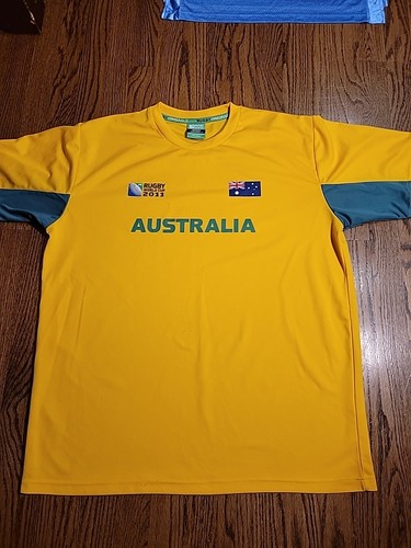 Australia Rugby World Cup 2011 Jersey Mens Size Large Wallabies Canterbury Top