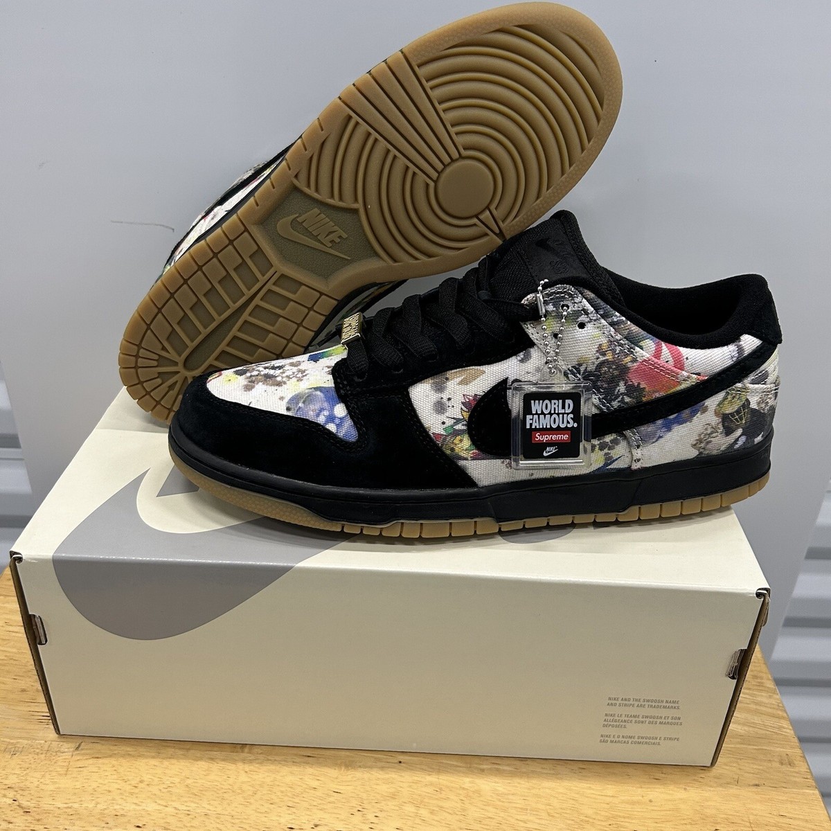 Nike SB Dunk Low Supreme Rammellzee Size 11 FD8778-001 2023