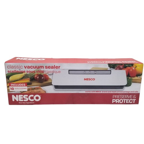 Nesco Classic Vacuum Sealer Includes Bags VSC1 Includes 10 Bags NIB eBay