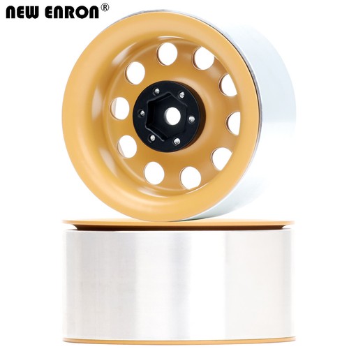 Metal 2.2" Beadlock Wheel Rim Tires For RC 1/10 Axial SCX10 II RR10 Wraith TRX4 - Picture 35 of 48