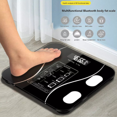 Personenwaage Digital Bluetooth Körperfettwaage APP Waage 180 kg Neu  TOP