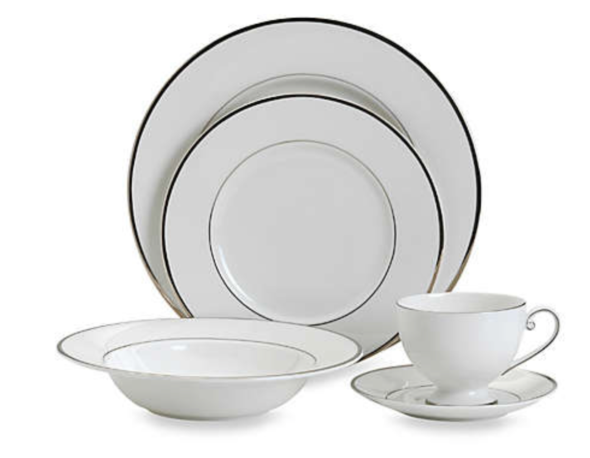食器 Mikasa Cameo Platinum 20pc Dinner Set Mikasa Cameo Platinum China Set 5 Piece Place Setting NEW In Box 2