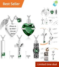 5 Stylish Urn Necklaces in Stainless Steel - Durable Cremation Keepsakes