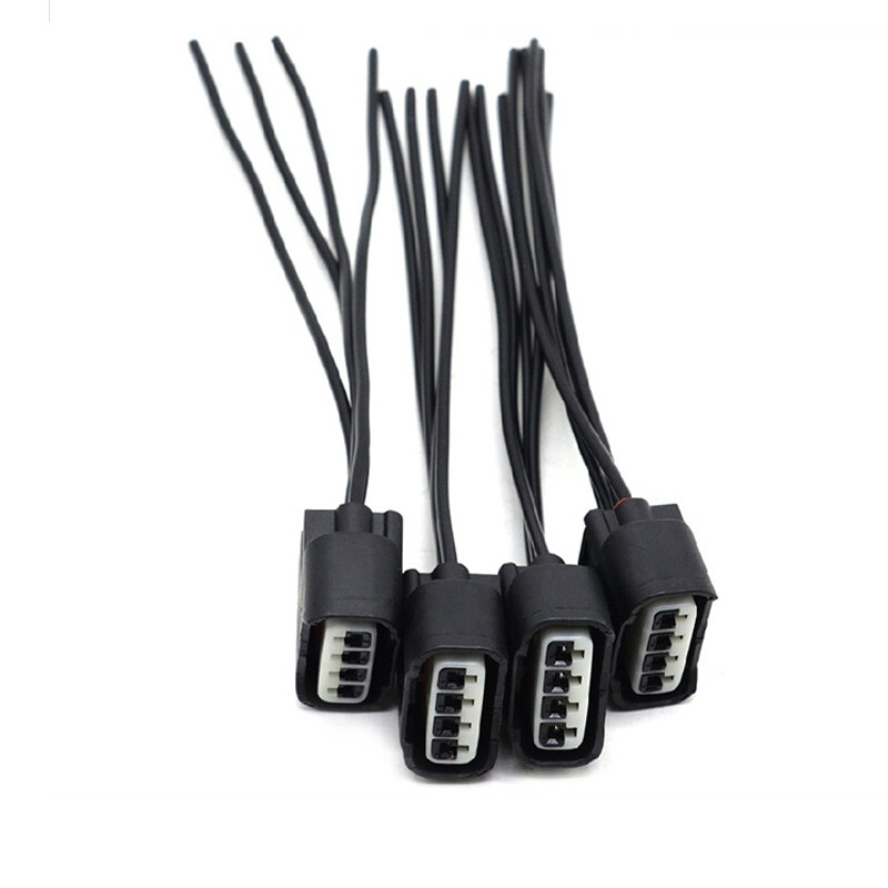 Ignition Coil Female Connector Plug Harness Pigtail (4Pcs),Fits For - View #7