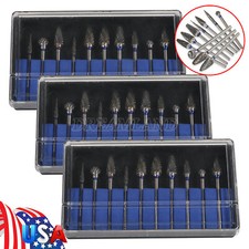30X Dental Lab Polishing Bur Drills Tungsten Steel Carbide Burs Burrs 2.35MM -P