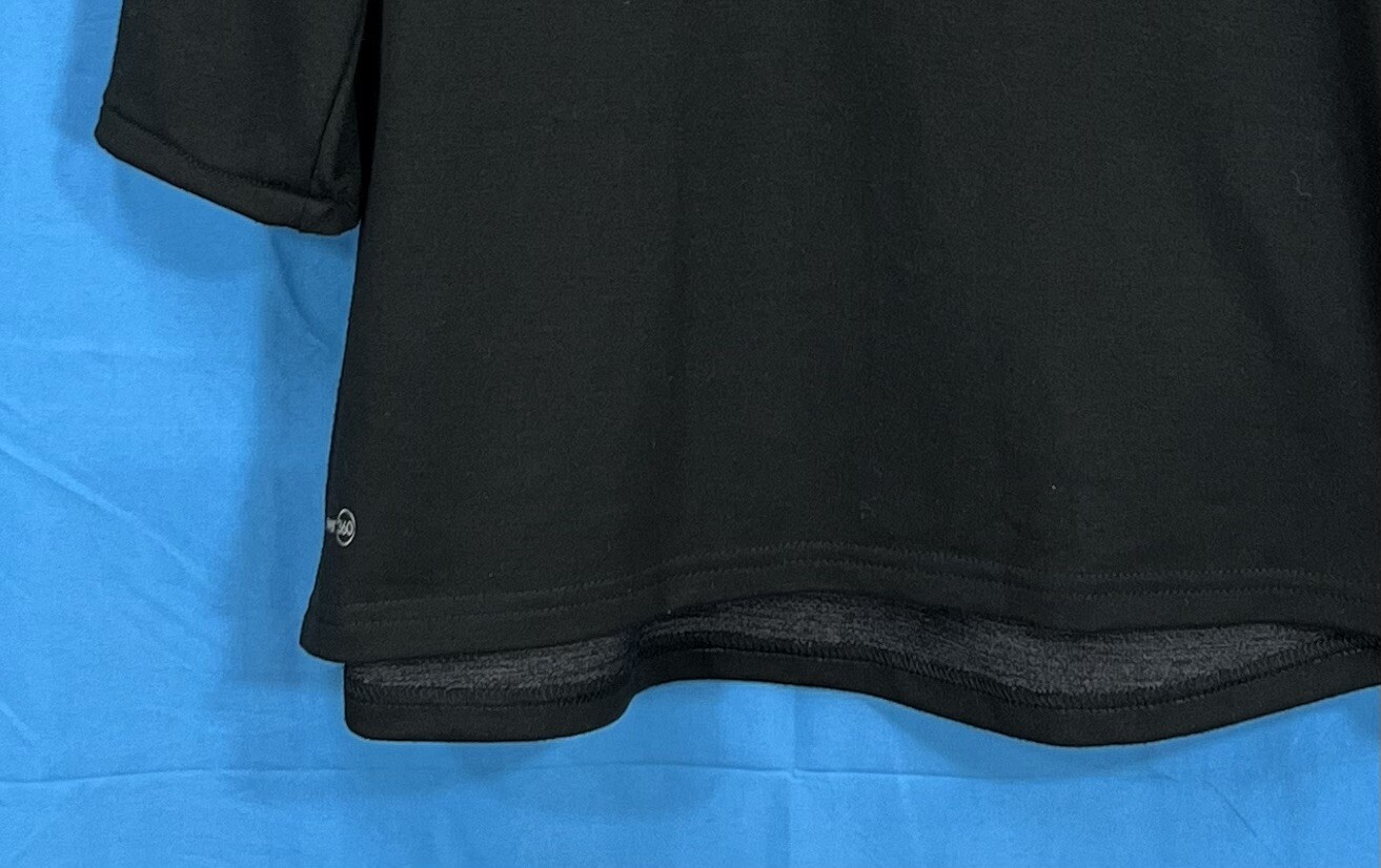 RUSSELL Training Fit DRIPOWER 360 Men's BLACK PullOver ATHLETIC Shirt