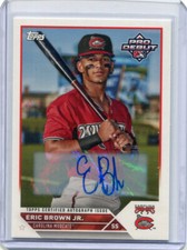 2023 Topps Pro Debut Autographs Eric Brown Jr Rookie Auto