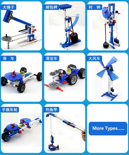 396PCS Kids 9686 Simple & Powered Machines Set MOC Motorized Mechanisms Base Kit - Picture 5 of 14