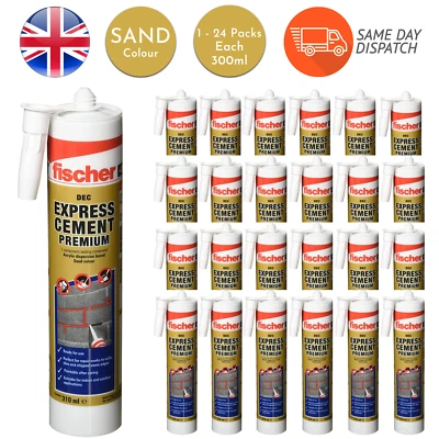 Fischer Express Cement Ready Mix Brick Pointing Mortar Crack Gap Repair Filler