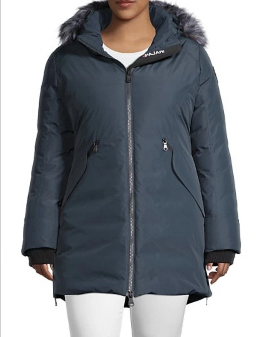 Pajar Amberly Hooded Coat Parka Jacket Blue Size 2X NWT-$799 | eBay
