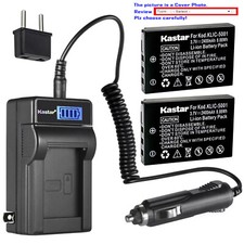 Kastar Battery LCD AC Charger for Kodak KLIC-5001 Kodak EasyShare DX6490 Camera