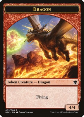 mtg cards that make dragon tokens Token (20) [Commander Masters Tokens] it deals 3 damage to any target. 10 Token Cards - DRAGON