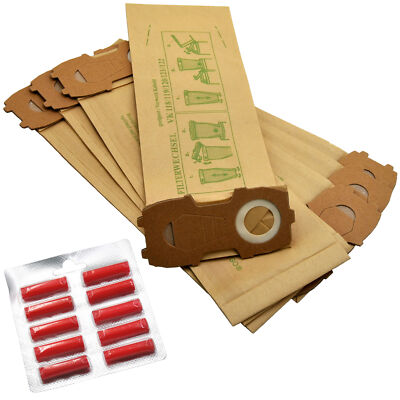 10 Beutel geeignet Vorwerk Kobold 118 119 120 121 122 + 10 Duftstäbchen rot