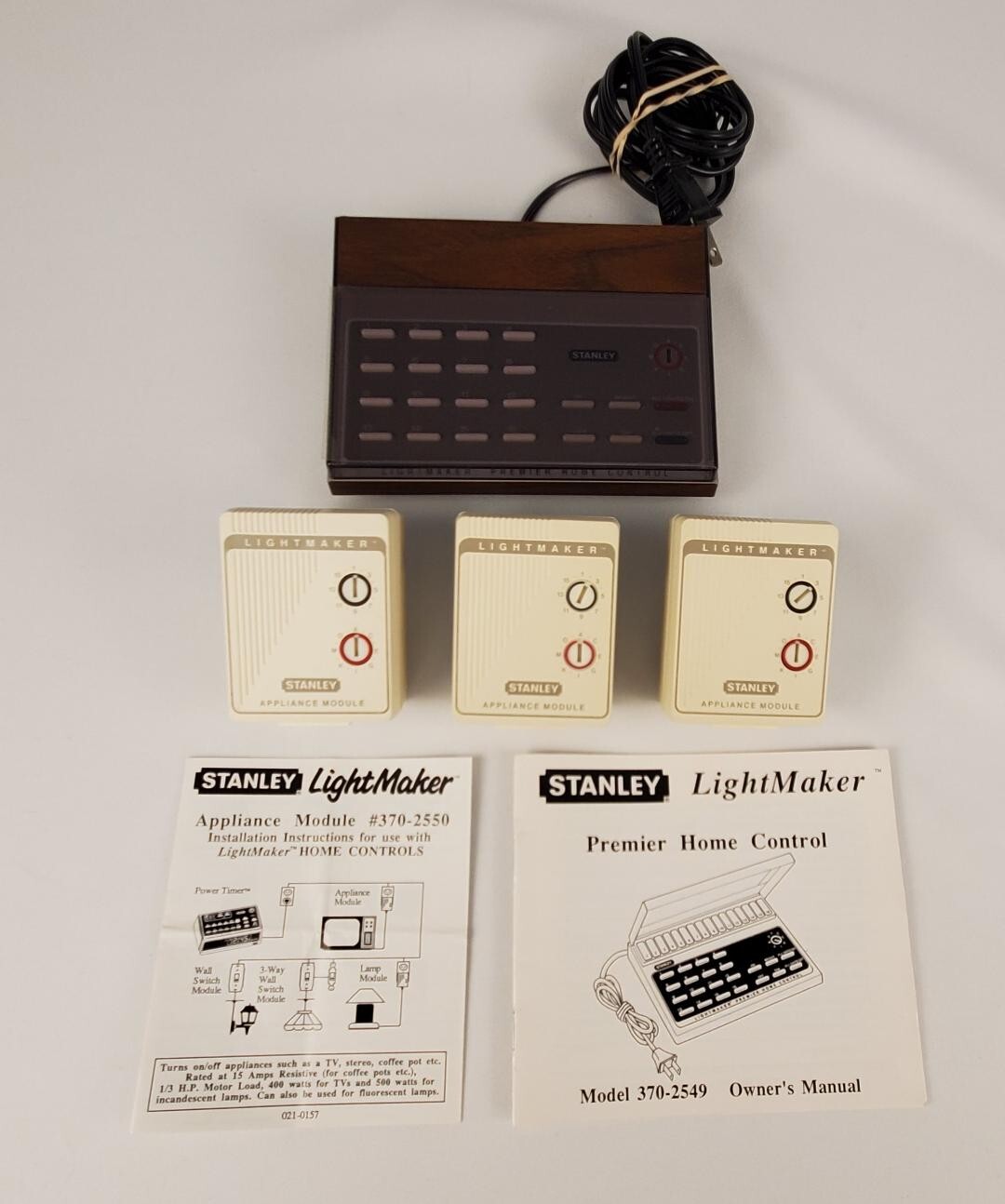 Stanley LightMaker Home Control Unit with 3 Appliance Modules 360-3091 & 360-3089