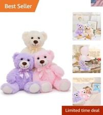 3Pcs Teddy Bears Bulk Baby Shower, 14inch Cute Teddy Bear Stuffed Animals Plu...