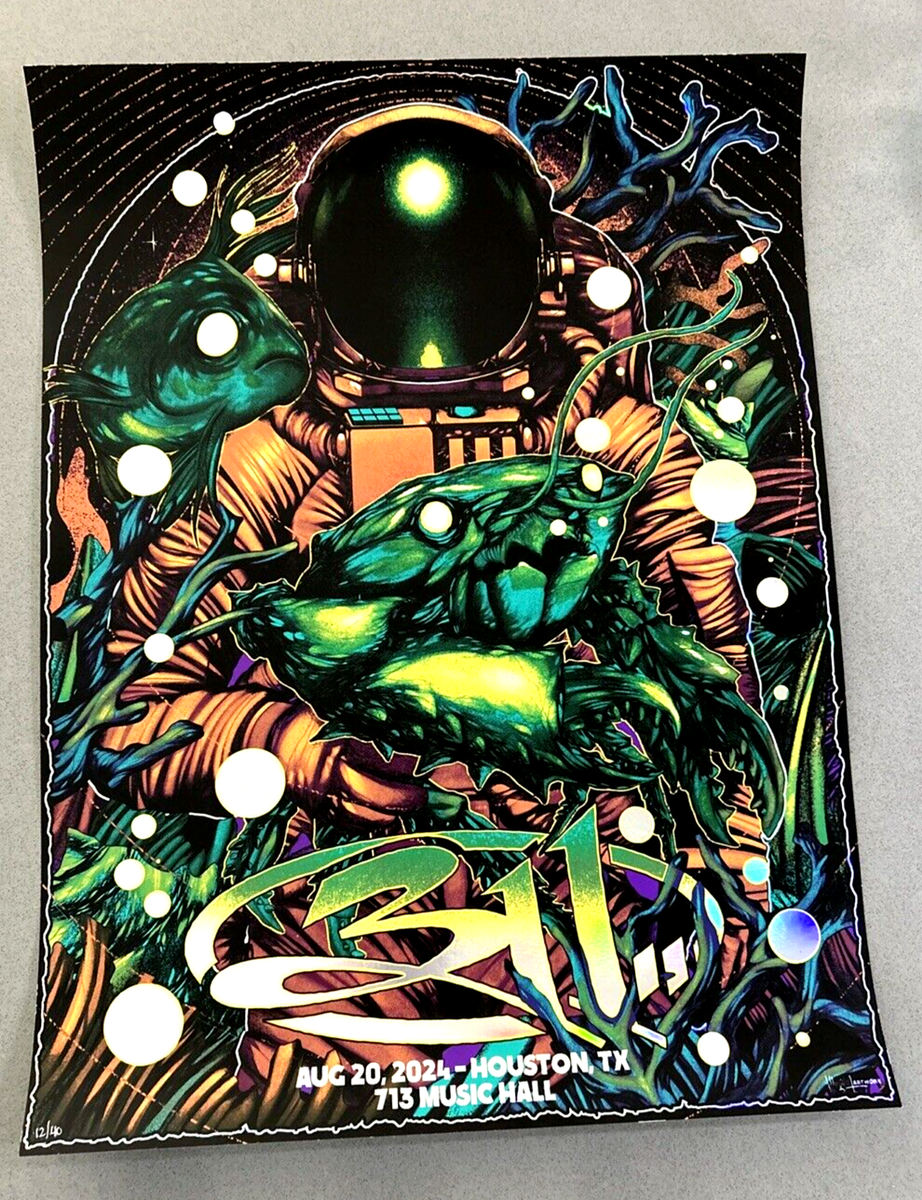 311 Limited Edition #12/40 Foil Poster 8-20-24 Houston Tx 713