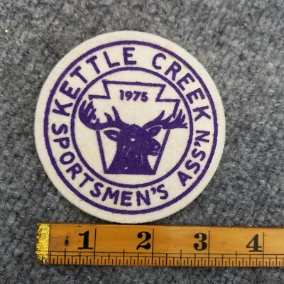 Kettle Creek Sportsmens Association 1975 Patch Deer Elk Buck Hunting