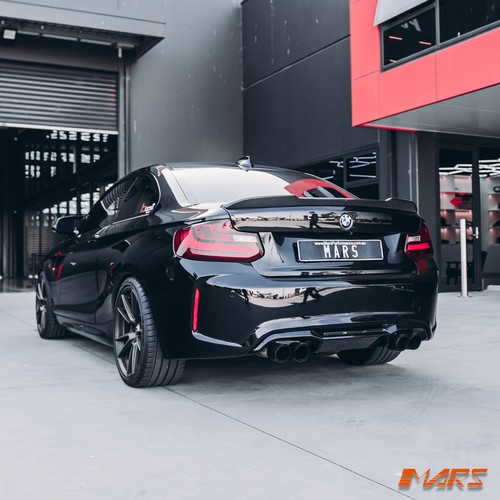 M2 Style Twin Exhaust outlet Rear Bumper bar & Diffuser for BMW 2 Series F22 F23 - Picture 6 of 12