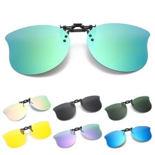 Polarized Clip On Sunglasses Anti-Glare Flip Up Sunglasses Clip-on Eyeglasses