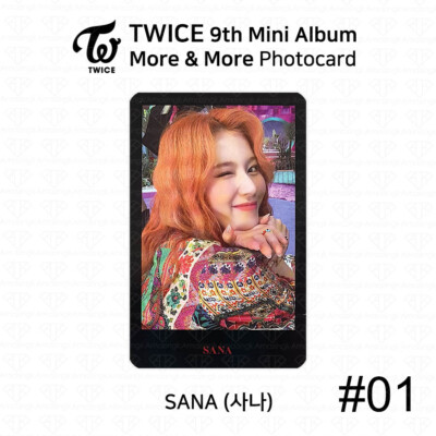 TWICE 9th Mini Album More And More Official Photocard Sana K-POP
