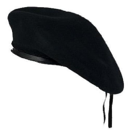 Nuovo Lana Nero Donna Uomo Basco Cappello Militare Costume Tactical | eBay