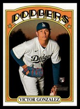 2021 Topps Heritage Victor Gonzalez #577 Los Angeles Dodgers